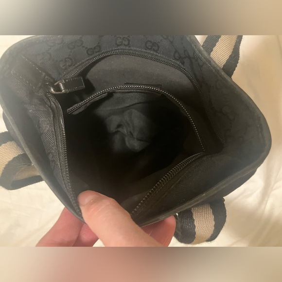 Authentic Gucci blk monogram mini shoulder tote - Picture 8 of 8